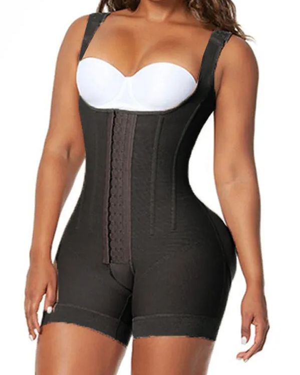 Hip Lifting Siamese Shape Shorts-Curvy-Faja