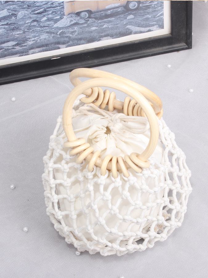 Hollow Straw Mini Bag-Curvy-Faja