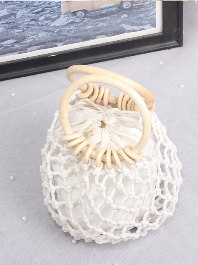 Hollow Straw Mini Bag-Curvy-Faja