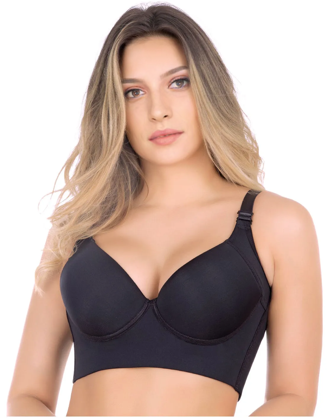Extra Firm High Compression Full Cup Push Up Bra-Curvy-Faja