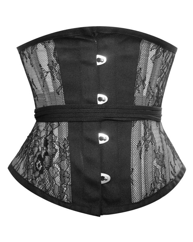 Women's Lace Up Boned Sexy Plus Size Overbust Corset Bustier Top-Curvy-Faja