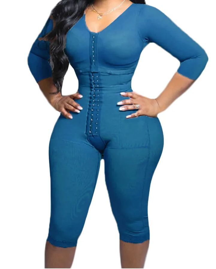 Full Body Support Arm Compression Shrink Your Waist With Built In Bra -Curvy-Faja