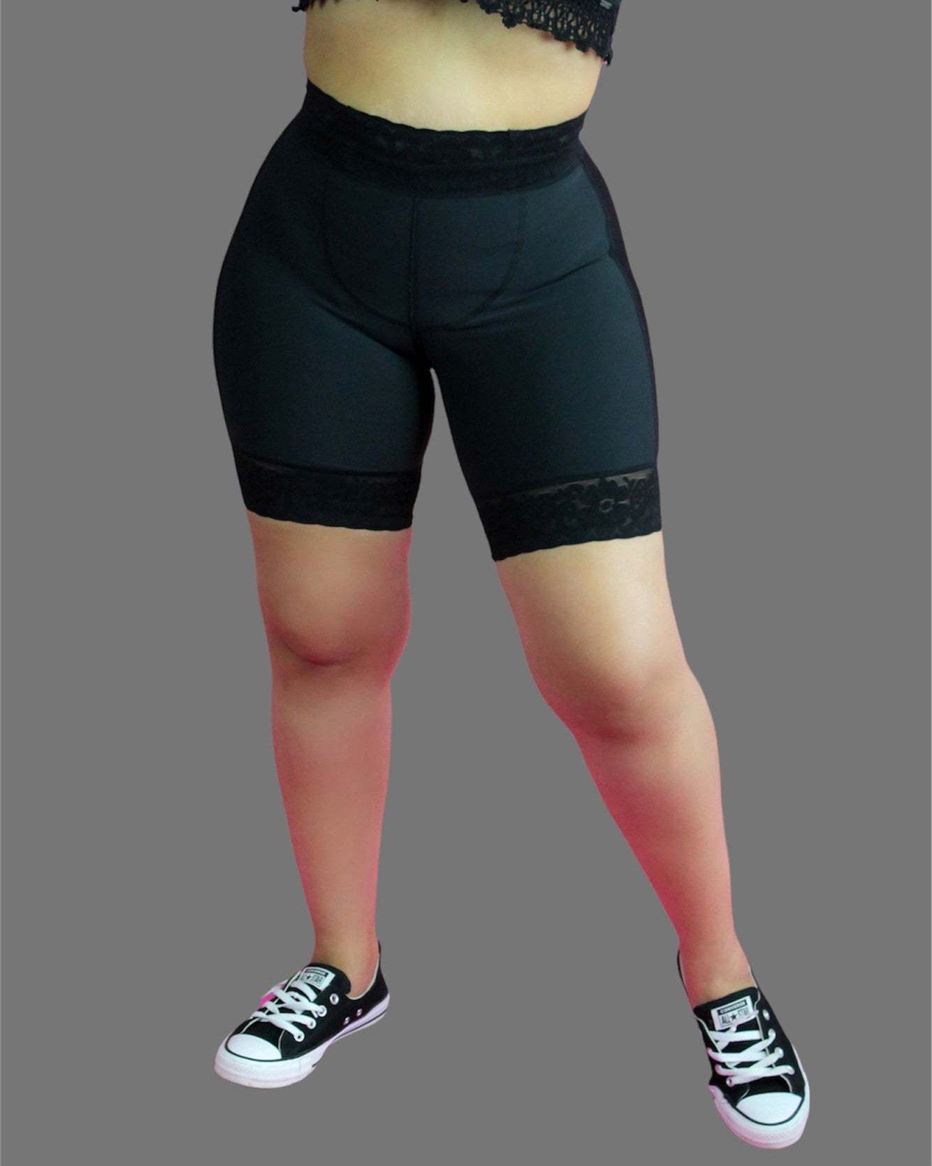 High Waist Hip Lift Shorts-Curvy-Faja