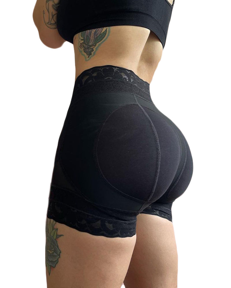 Postpartum Recovery Slimming Fajas Lace Butt Lifter-Curvy-Faja