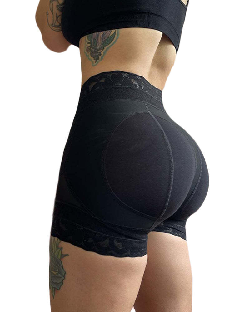 Postpartum Recovery Slimming Fajas Lace Butt Lifter-Curvy-Faja