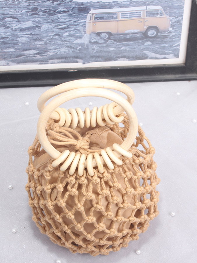 Hollow Straw Mini Bag-Curvy-Faja