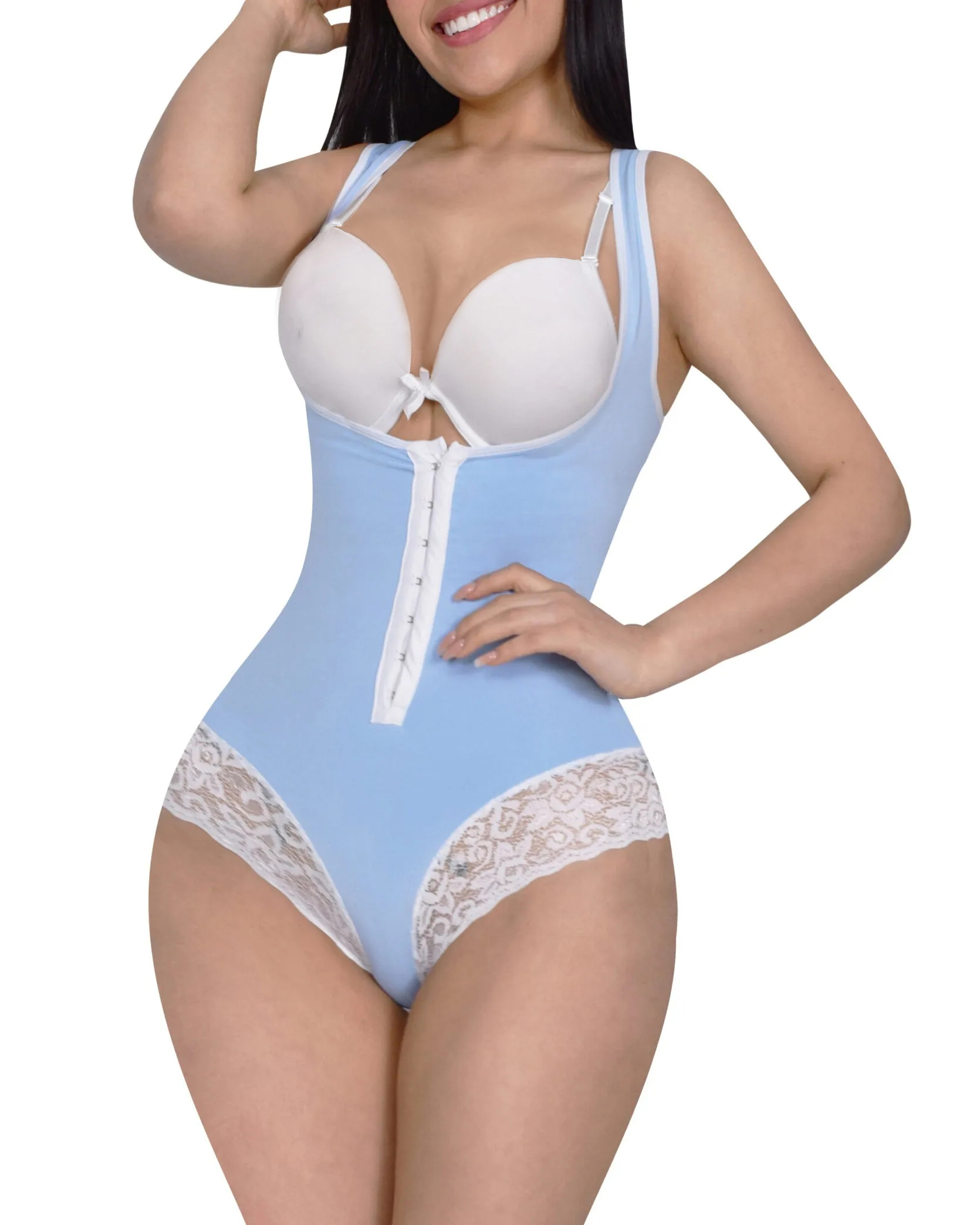 Premium Short Sleeveless Bodysuit-Curvy-Faja