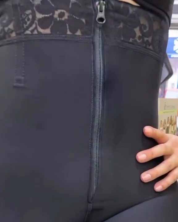 High Waist Zipper Butt Lift Short