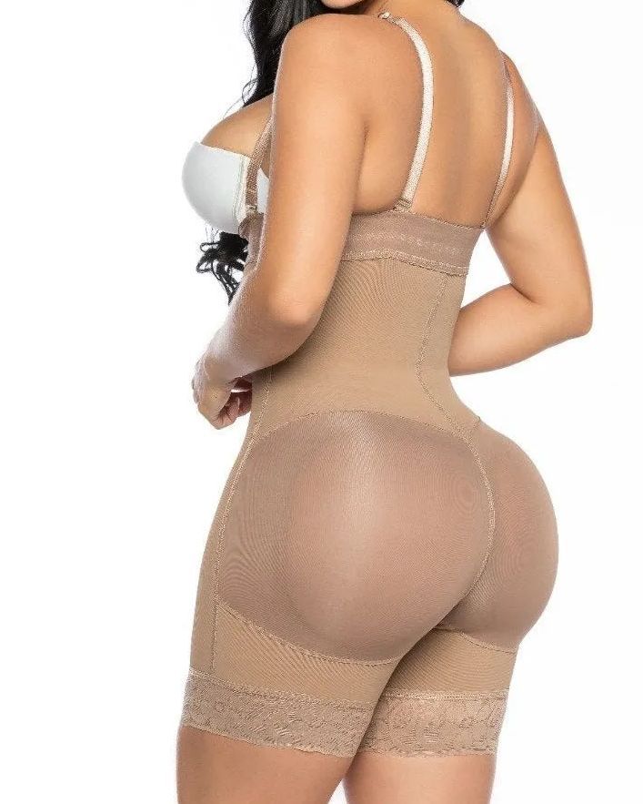 Open Bust Tummy Control Shapewear For Women Postpartum Body Shaper Post Liposuction-Curvy-Faja