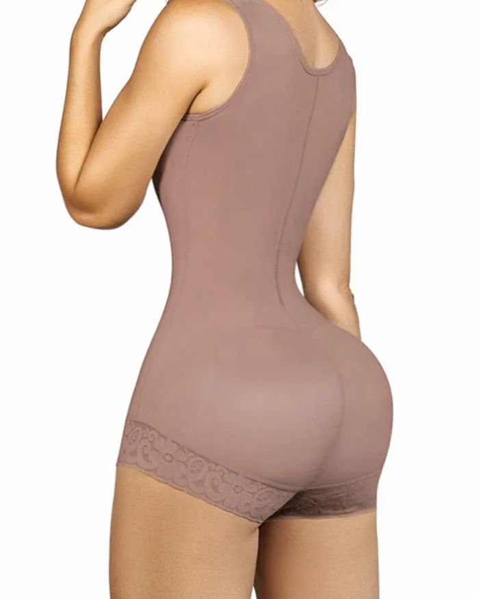Shapewear for Women Hook and Eye Closure Breast Support Tummy Control Triangle Bodysuit Bodyshaper-Curvy-Faja