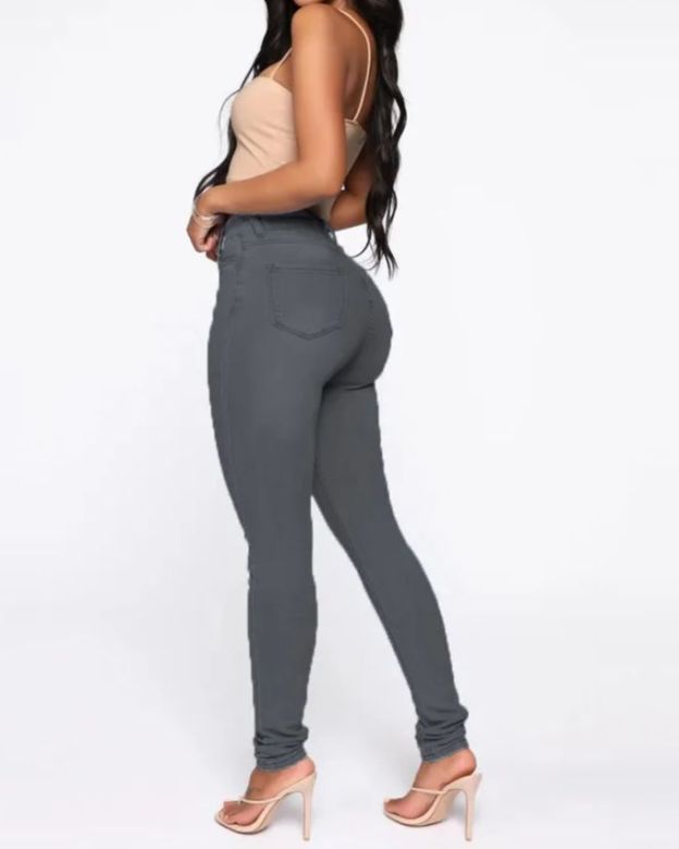 Hip Lifting Peach Hip High Waist Jeans-Curvy-Faja