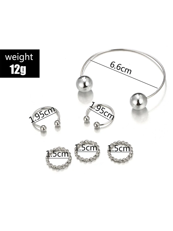 Fashion Vintage Aolly Rings Accessories-Curvy-Faja