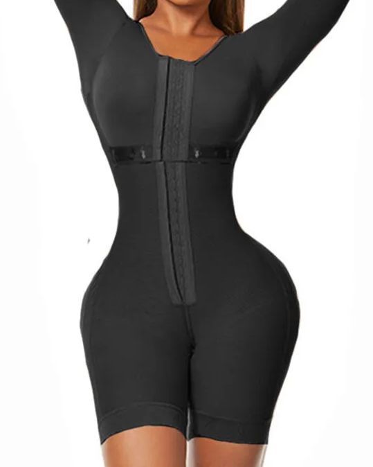 Full Body Shaping Bodysuits for Long Sleeve -Curvy-Faja