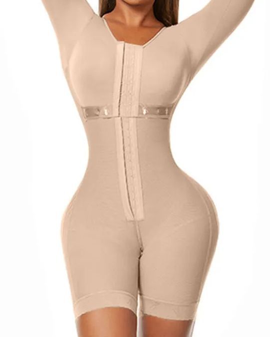 Full Body Shaping Bodysuits for Long Sleeve -Curvy-Faja
