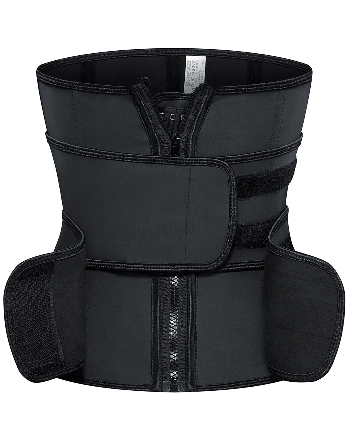 Corset Latex Buckle Waist Corset Belt LATEX Rubber Straps Corset-curvy-faja