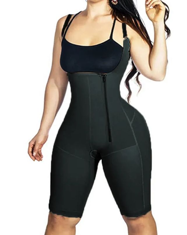 Postpartum Recovery Compression Garment  Side Zipper Tummy Control Shapewear Slimming Fajas-curvy-faja