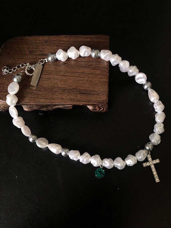 CHIC PEARL LOVELY NECKLACE-Curvy-Faja