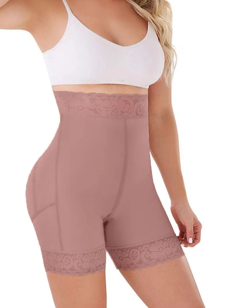 Butt Lifter High-Compression Girdle With Perineal Zipper-Curvy-Faja