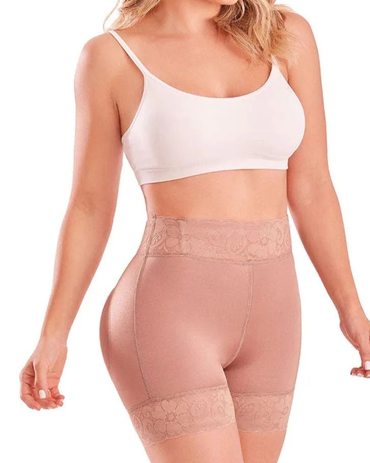 Medium Compression Sculpting Lift Shorts-Curvy-Faja