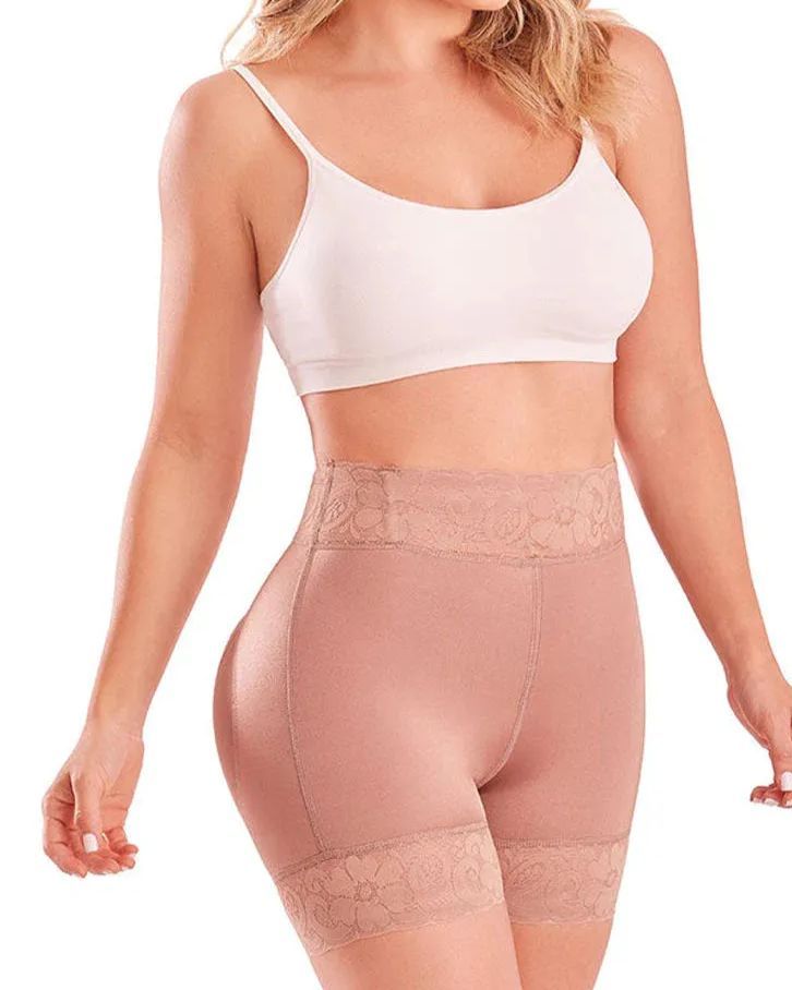Medium Compression Sculpting Lift Shorts-Curvy-Faja