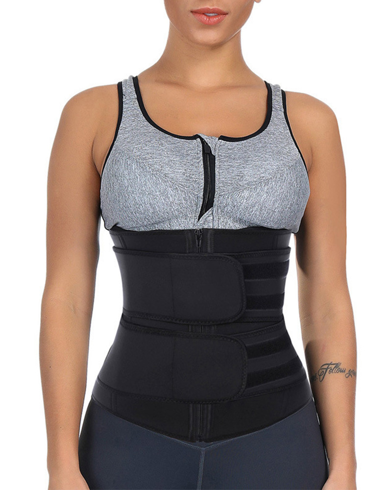 Neoprene Sauna Waist Trainer Corset Sweat Belt For Women Weight Loss Compression Trimmer Workout