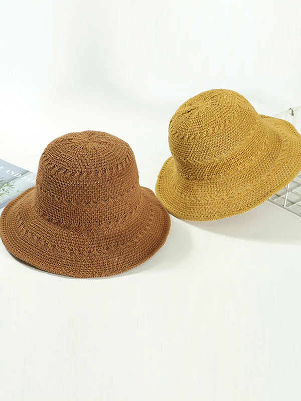 Leisure Solid Sun-Protection Dome Hat-Curvy-Faja