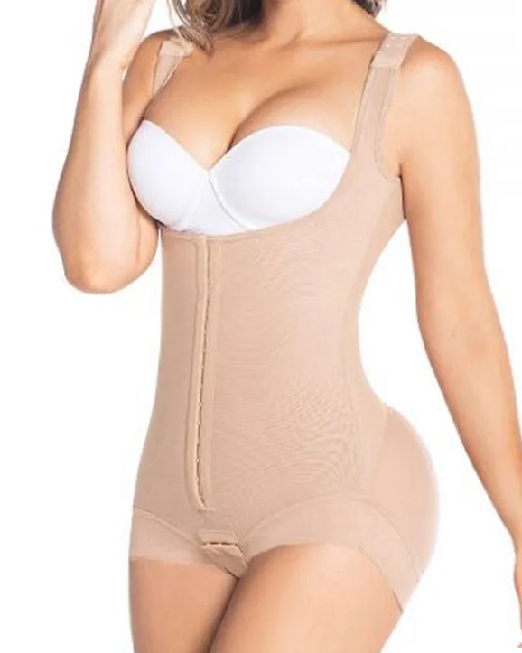 Double Abdominal Reinforcement Fastening For Improved Handling And Fit Soft Stemless Cups -Curvy-Faja