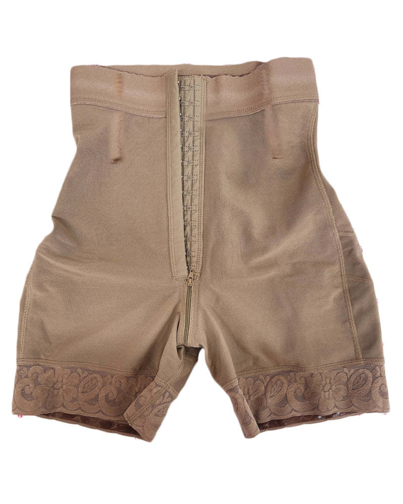 High-Waisted Booty Lift Shaper Shorts-Curvy-Faja