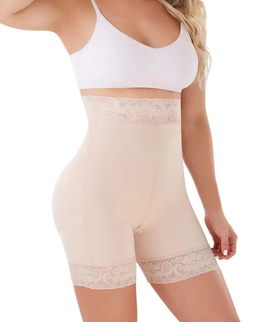 Butt Lifter High-Compression Girdle With Perineal Zipper-Curvy-Faja