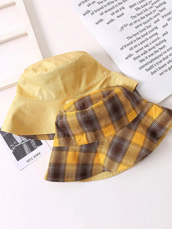 Leisure Versatile Plaid Fisherman Hat-Curvy-Faja