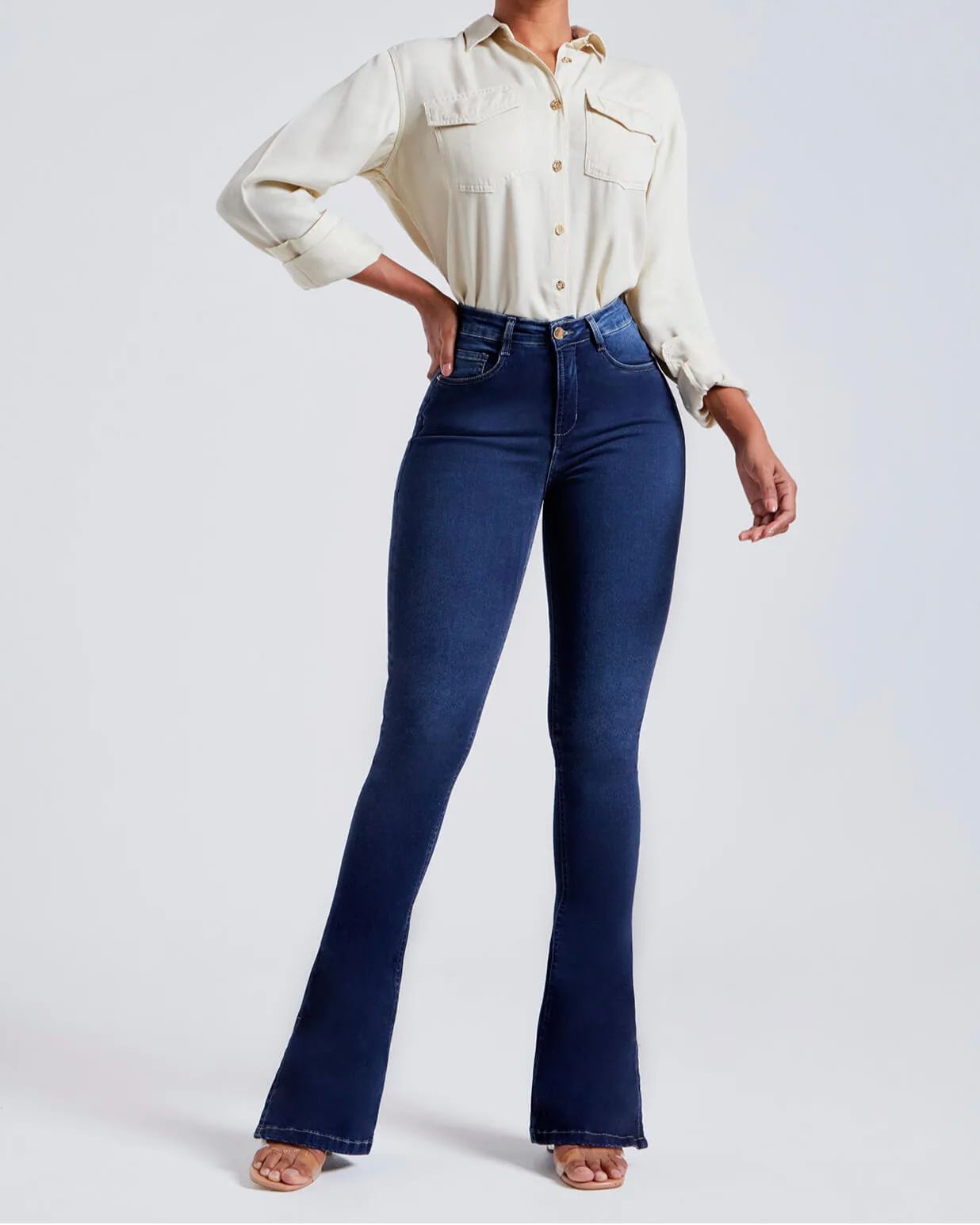 Jeans Modeladora RevolucionÁria Escura Flare