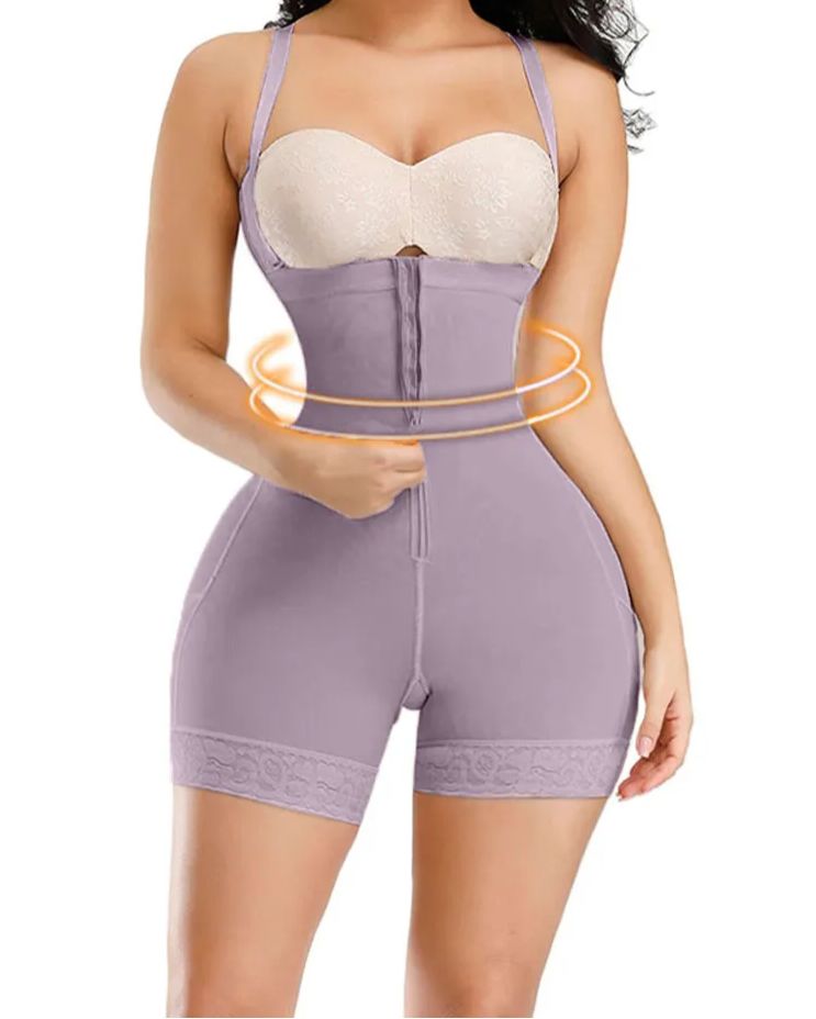 Corset Tummy Control Panties Shapewear For Women Tummy Control Fajas Body Shaper Zipper Open Bust Bodysuit-Curvy-Faja