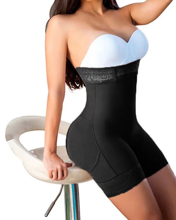 Women High Waist Short Powernet Seamless Pressure Abdomen-Curvy-Faja