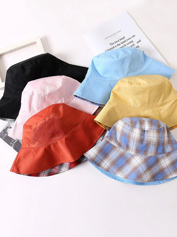 Leisure Versatile Plaid Fisherman Hat-Curvy-Faja