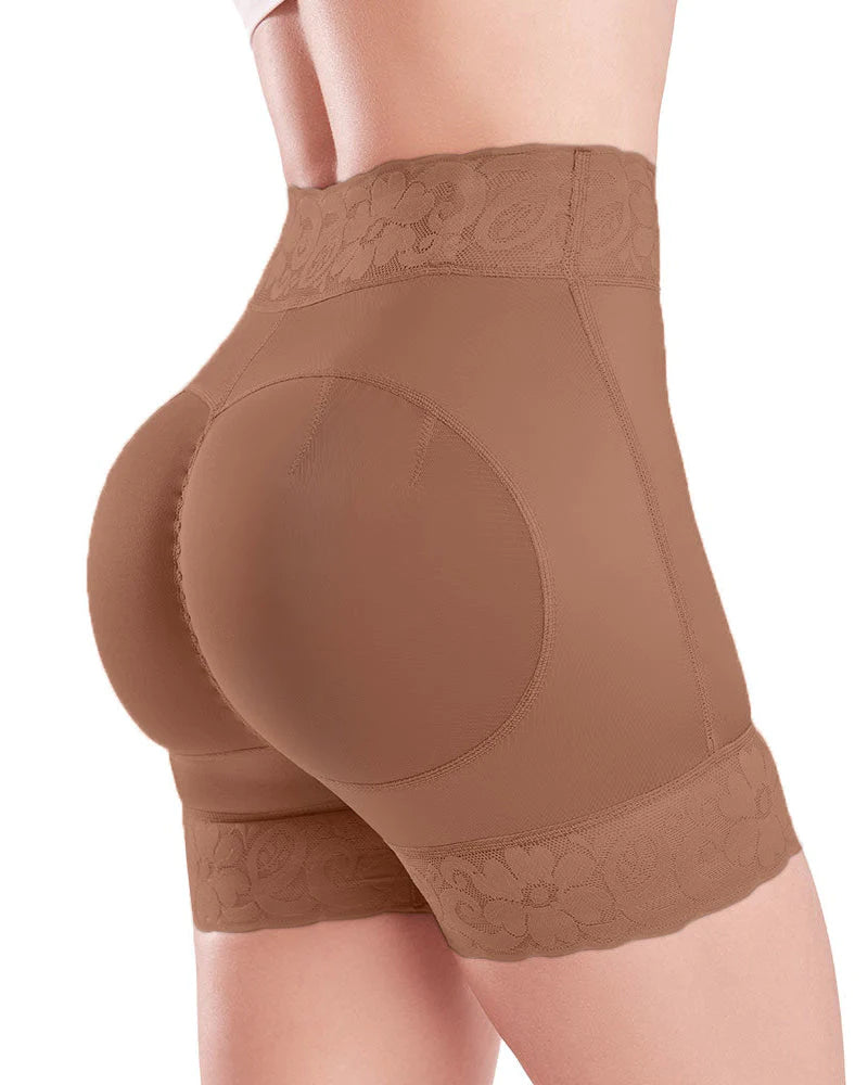 Medium Compression Sculpting Lift Shorts-Curvy-Faja