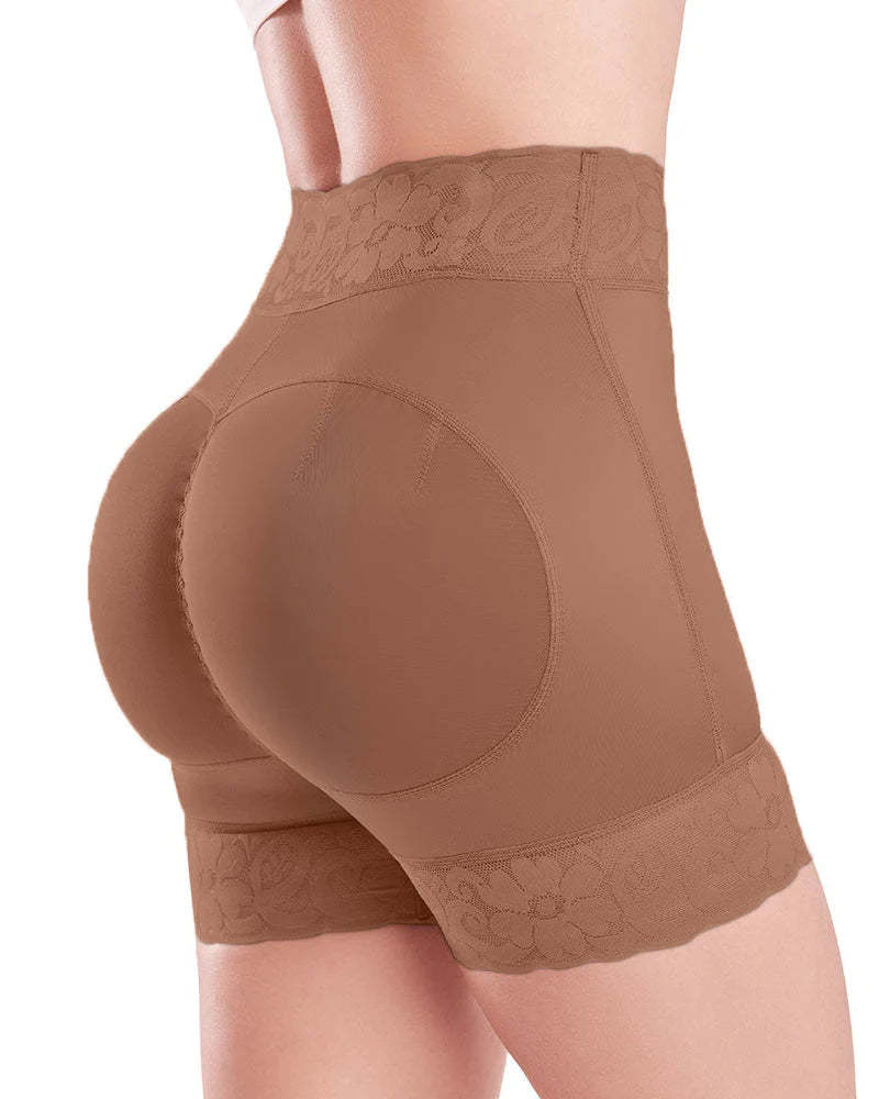 Medium Compression Sculpting Lift Shorts-Curvy-Faja