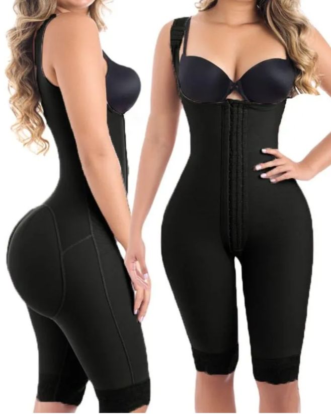 Mid Thigh Firm Compression Full Body Shaper-Curvy-Faja