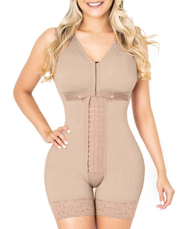 Shapewear For Women Hook And Eye Closure Adjustable Breast Support Tummy Control Bodysuit Bodyshaper-Curvy-Faja