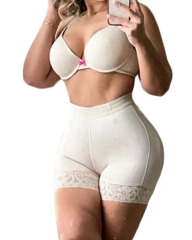 Double High Compression Butt Lifter Shorts Hourglass Body Shaper-Curvy-Faja