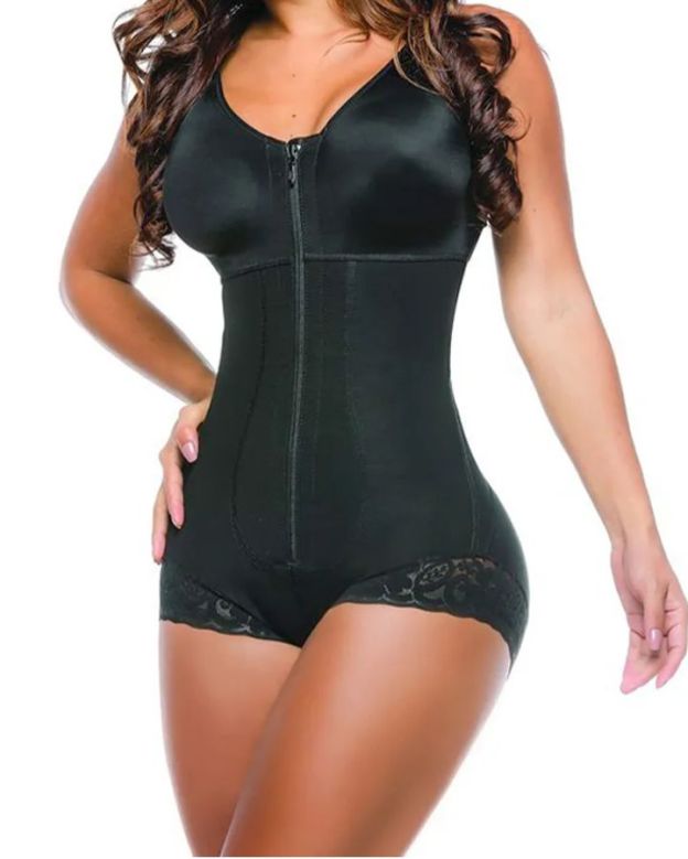 Woman Full Body Shapewear PostpartumTummy Control Shaper Slimming Fajas With Zipper-Curvy-Faja