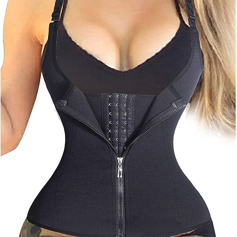 Waist Trainer Corset for Tummy Fat Burning weightloss Double Control Body Shapewear with Zipper & Hook