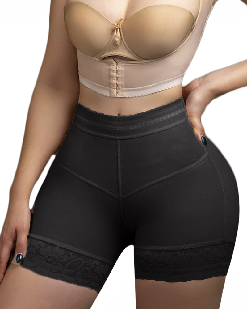 Post Liposuction High Compression Tummy Control Shorts-Curvy-Faja