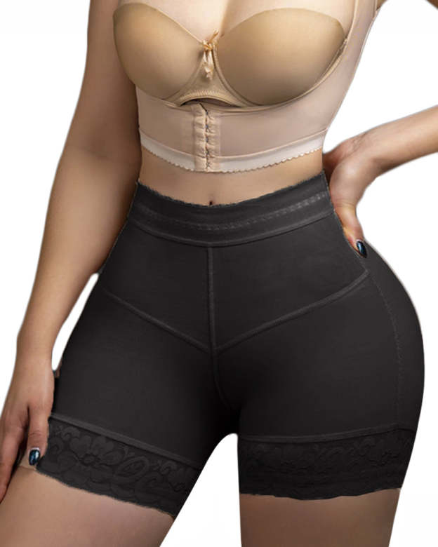 Post Liposuction High Compression Tummy Control Shorts-Curvy-Faja