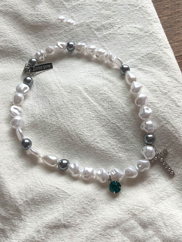 CHIC PEARL LOVELY NECKLACE-Curvy-Faja