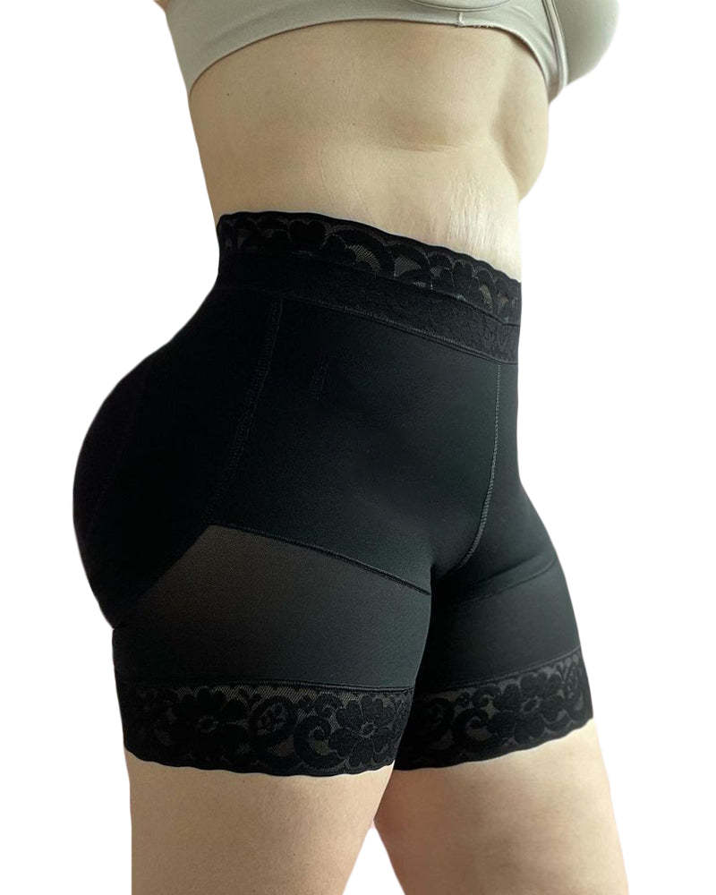 Postpartum Recovery Slimming Fajas Lace Butt Lifter-Curvy-Faja