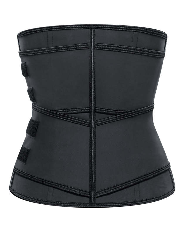 Corset Latex Buckle Waist Corset Belt LATEX Rubber Straps Corset-Curvy-Faja