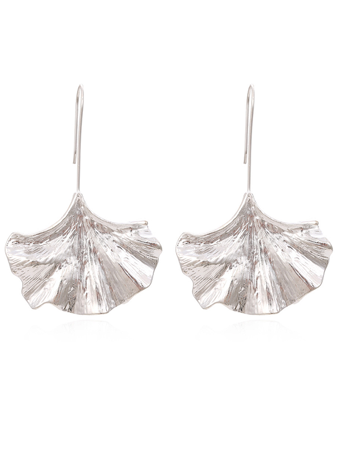 Fashion Vintage Alloy Leaf Earrings-Curvy-Faja