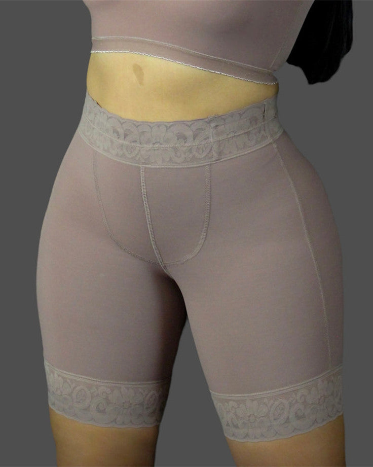 High Waist Hip Lift Shorts-Curvy-Faja
