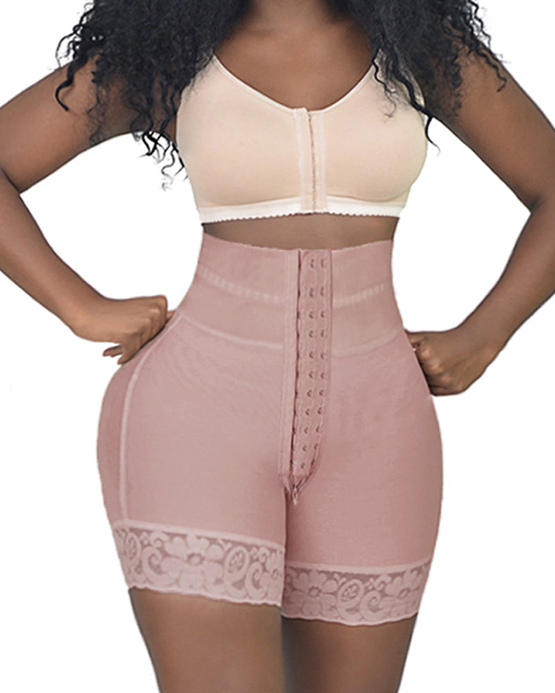 BBL Shorts Double Compression High Waisted With Mid-section Tummy Control Curvy Fit-Curvy-Faja