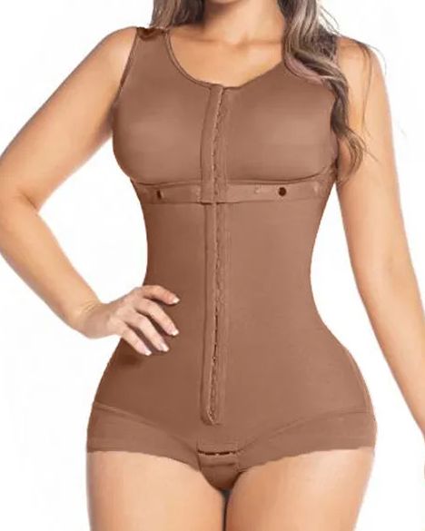 Double Abdominal Reinforcement Continuous Three-row Fastening -Curvy-Faja